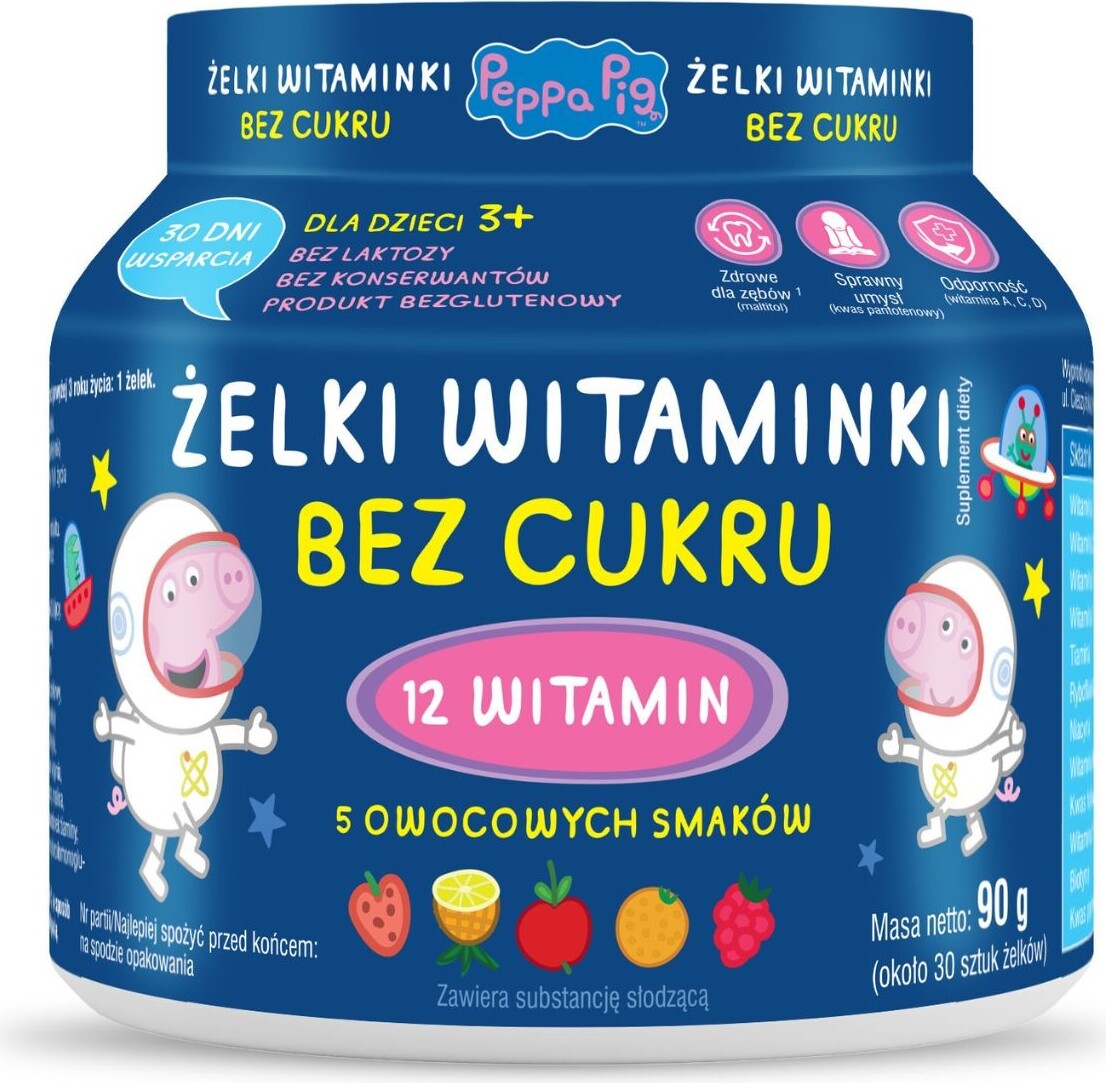 Domowa Apteczka - Zuckerfreie Vitamin-Gummibärchen, 30 Stück