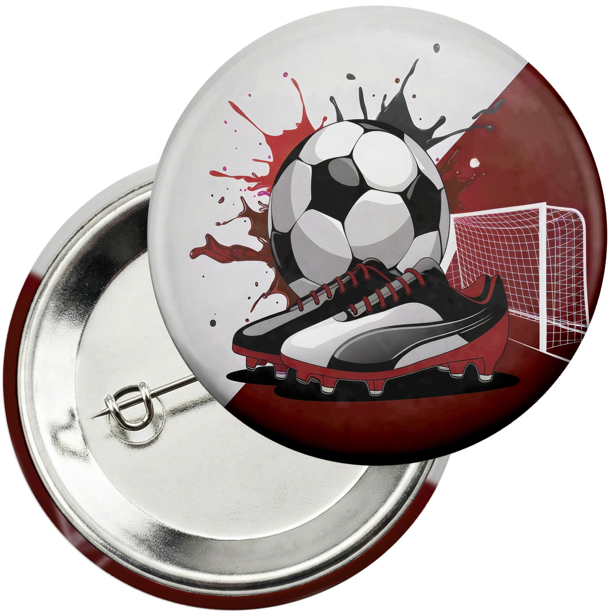 WORLD CASE Anstecker Button 59mm - Fußball Sport Team Spiel Pokal