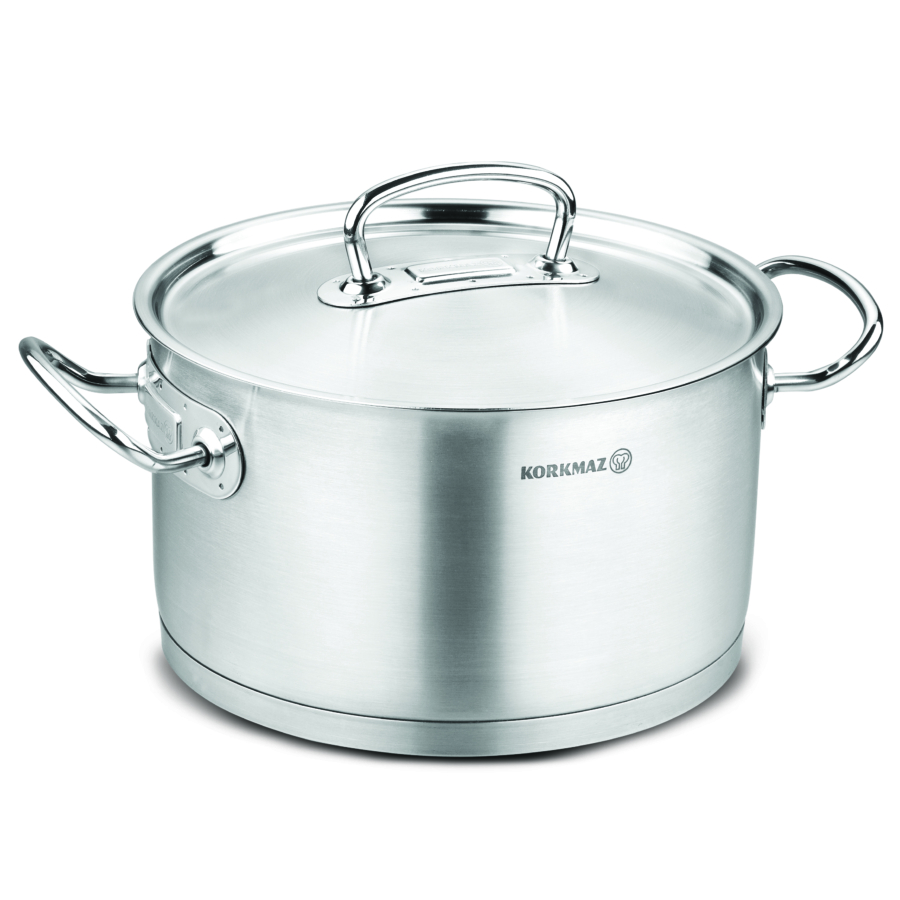 Kochtopf, Edelstahl, höchste Qualität Korkmaz Proline 24x14 cm 6,2 l 37031