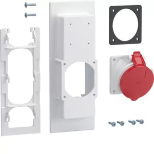 Hager Steckdosenflansch universZ 1xCEE-Steckdose 32A ZY32CEE