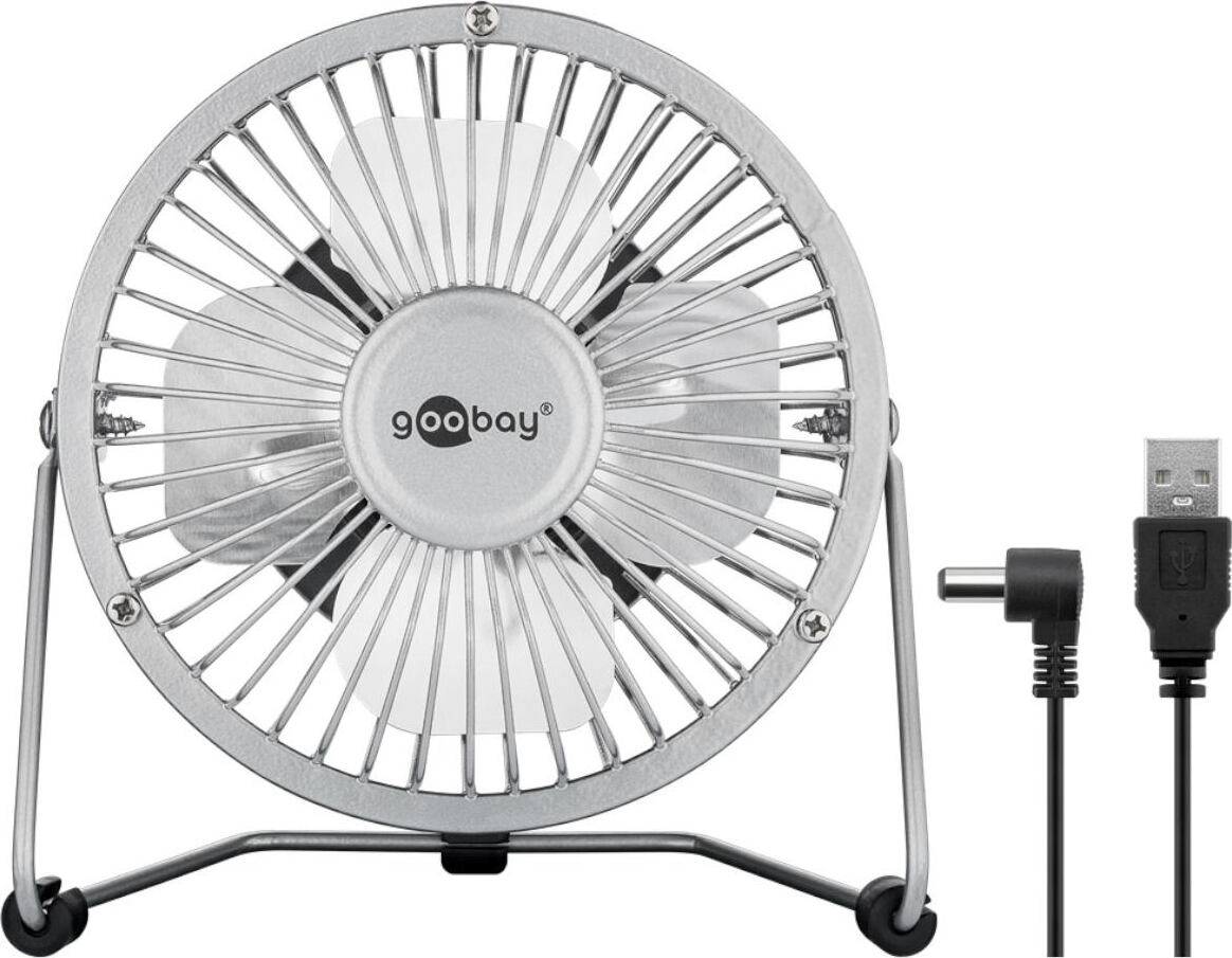 Ventilatore Da Pavimento/Tavolo Goobay 23 Cm – 30W, Oscillante, 3 Velocità, 5 M/s Di Portata D'Aria