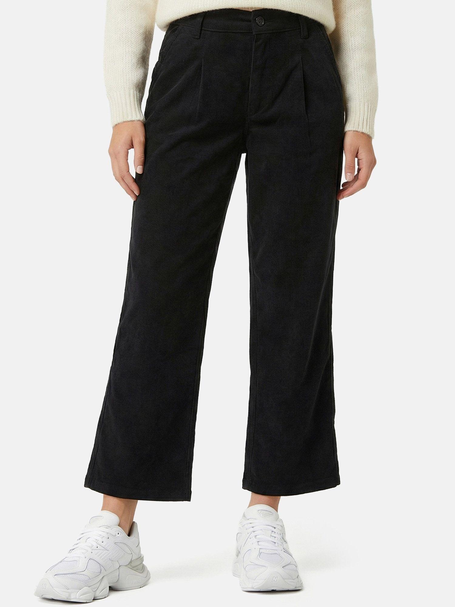 Tazzio Damen Regular Fit Cordhose F142 (Schwarz, 46)