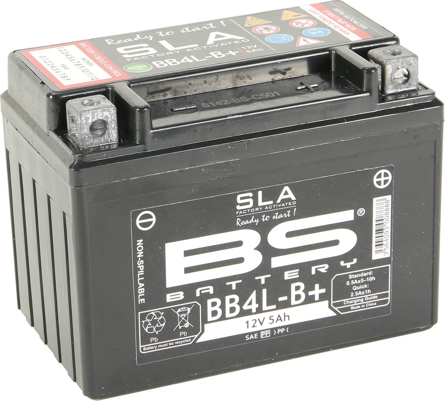 BS Battery BS-Batterie Batterie BB4L-B . Batterie bb4l-b+ 5ah bs sla 300888