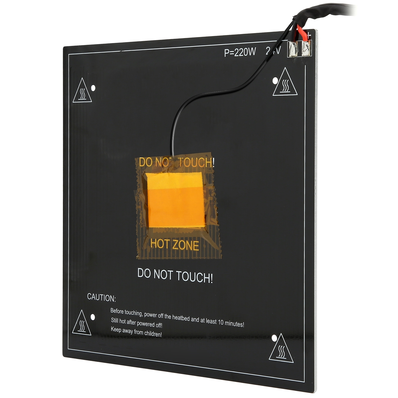 Cocosity Drucker-Heizbett,3D-Drucker-Heizbett,Drucker-Heizkissen,Heizbett für Creality 3D-Drucker,Drucker-Heizplatte,Industriezubehör