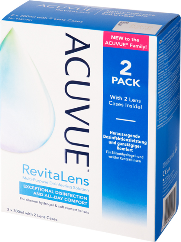 Johnson & Johnson Vision Acuvue Revitalens Mpds SC 2x300ml+2 Lens Cases 16222607