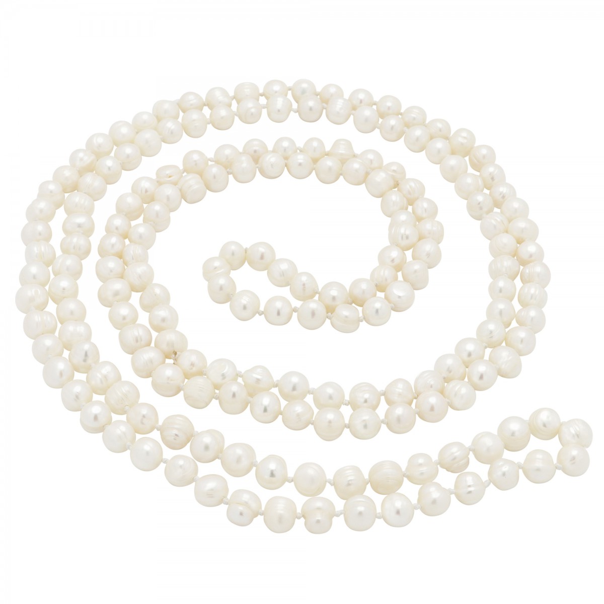 Perlen ca  8-12 mm  NEU Muschelkernperlen Collier Perlen Kette Länge 120 cm