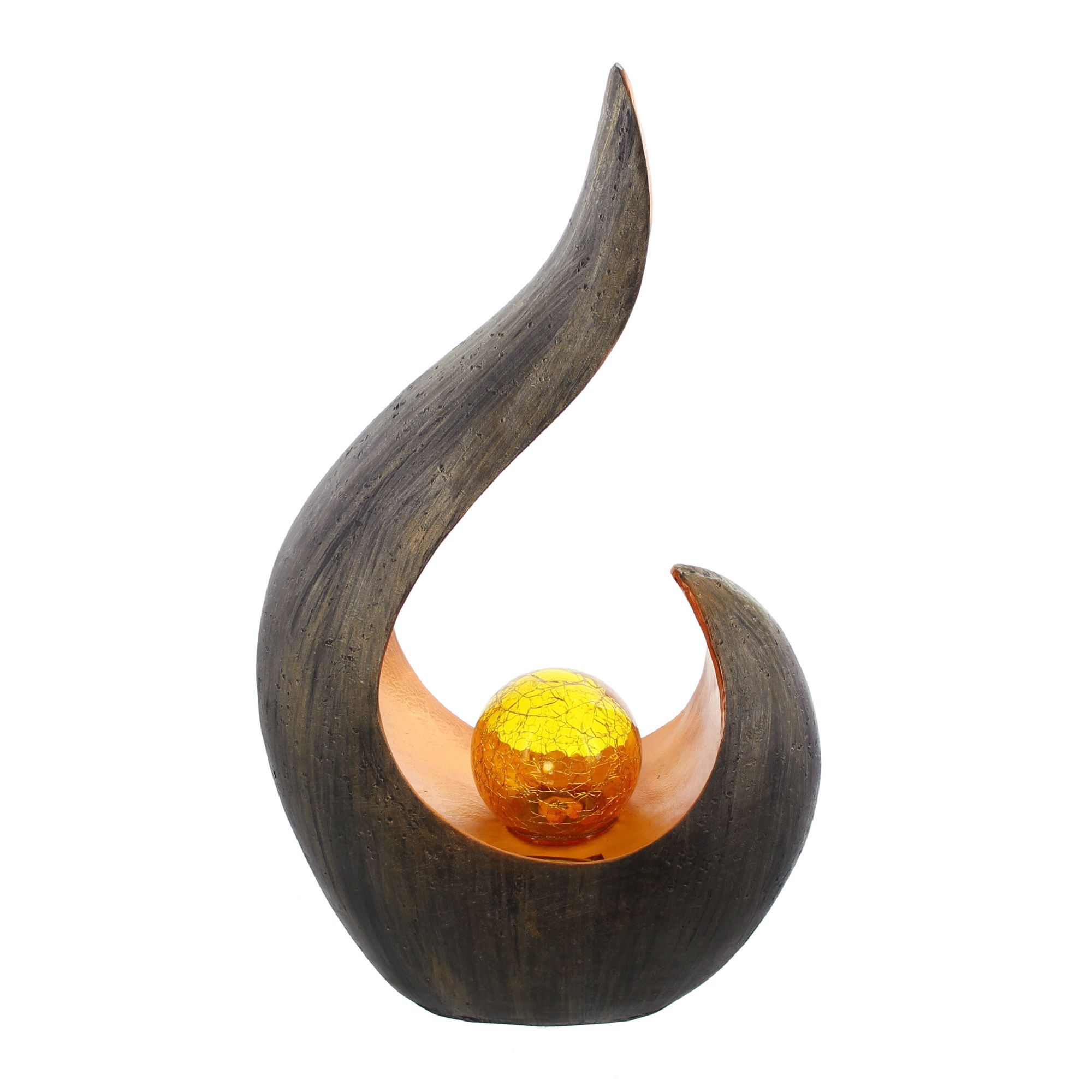 Frank-Flechtwaren Solar-Deko 'Flamme' 25 x 13 x 44 cm 222126