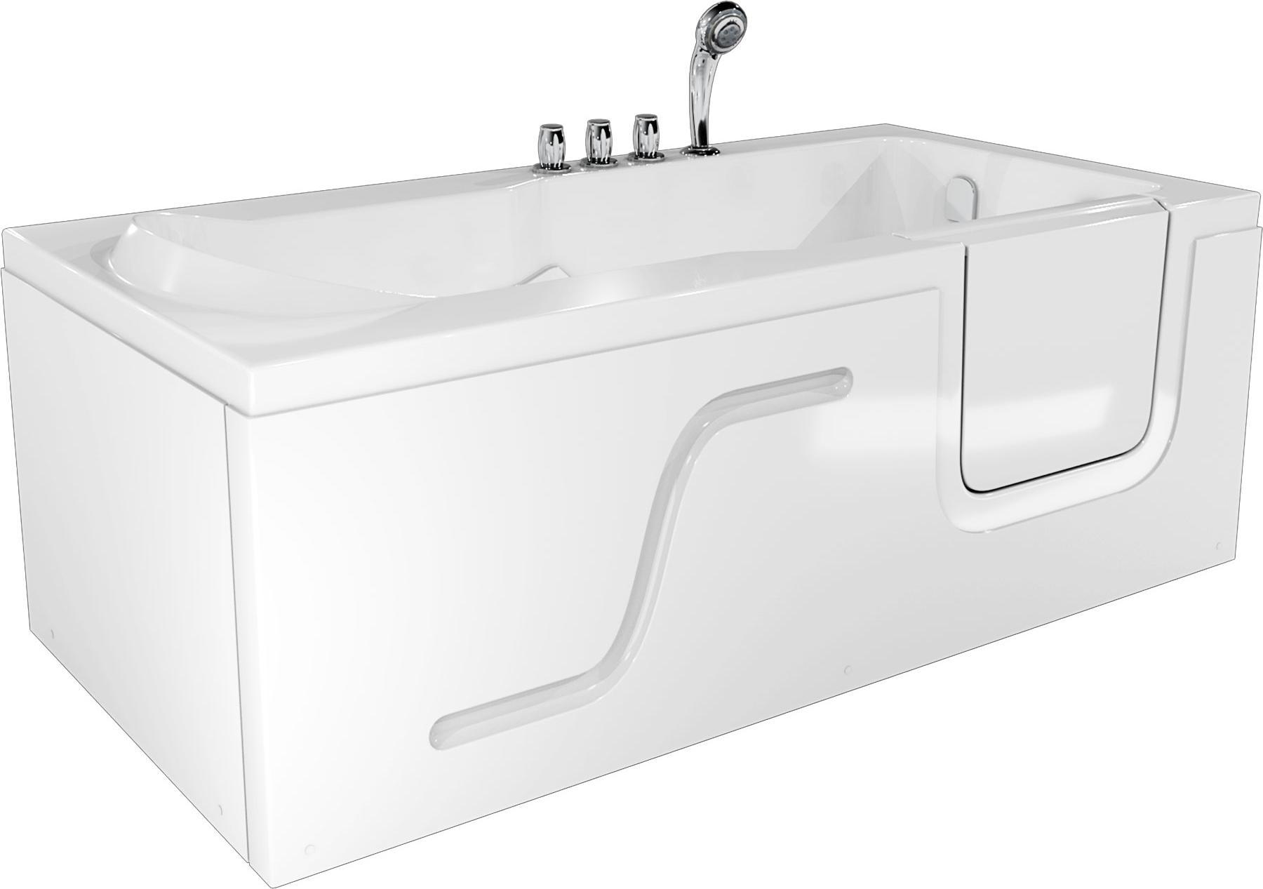 Seniorenwanne mit Tür S17-TH-L 150x75cm