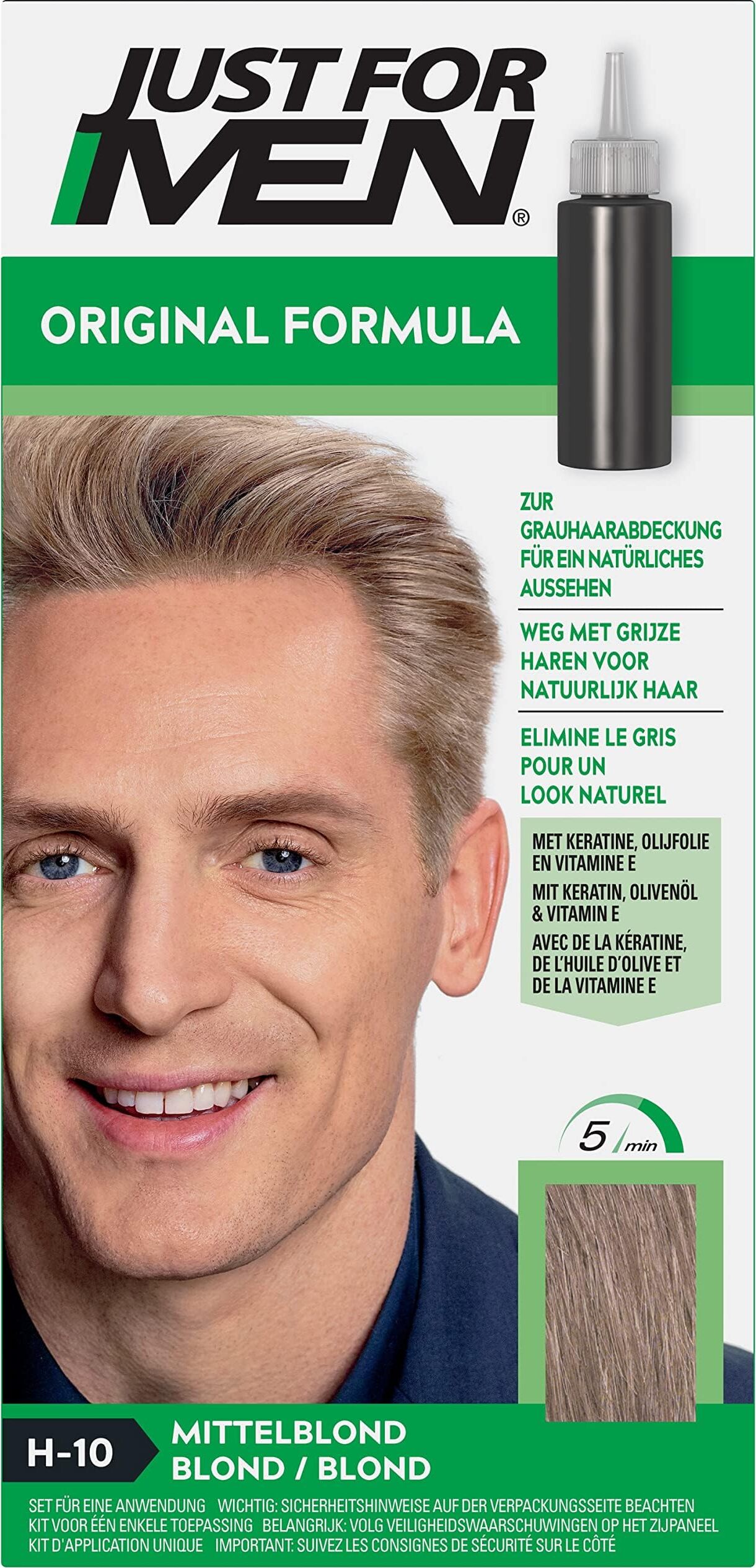 Just For Men Šampón na farbenie vlasov pre mužov H10 Sandy Blond 66 ml