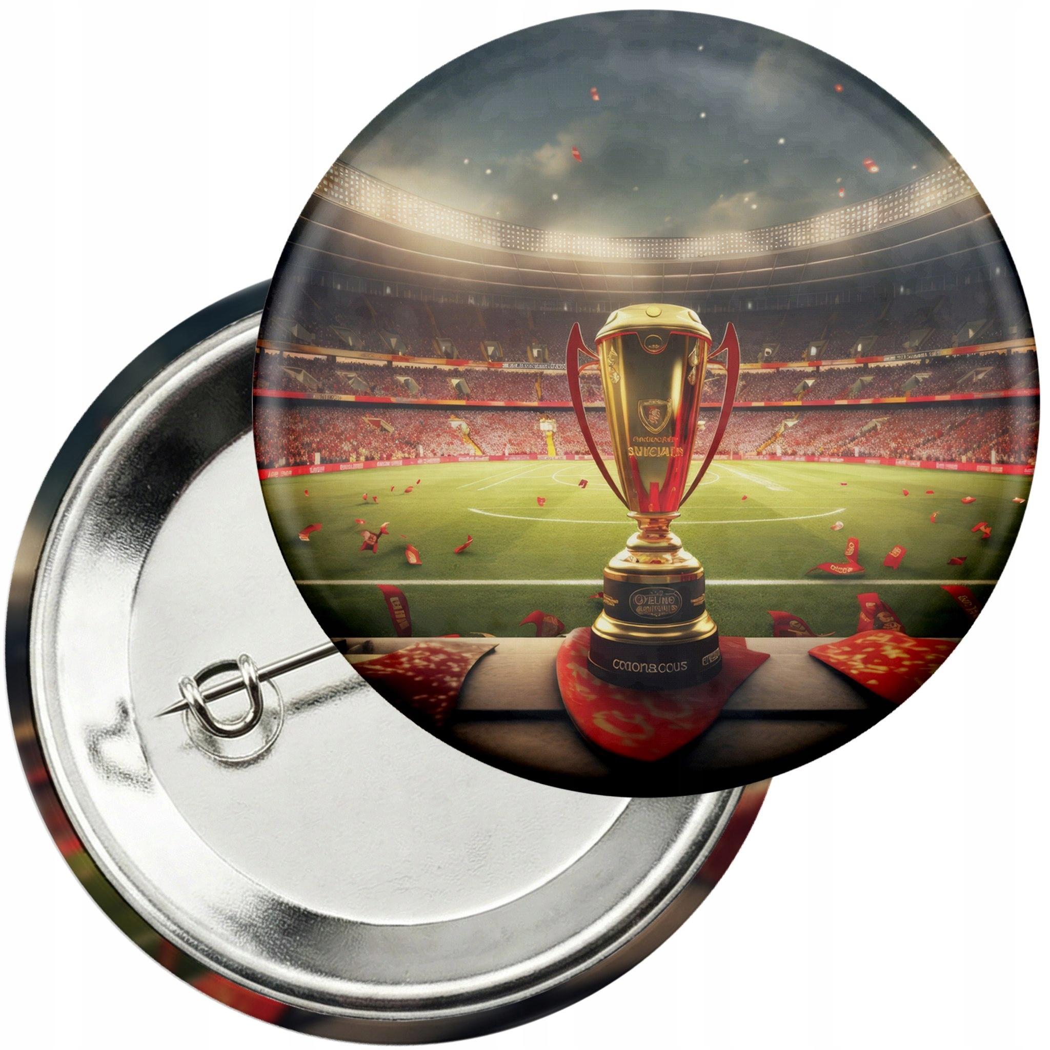 WORLD CASE Anstecker Button 59mm - Fußball Sport Team Spiel Pokal