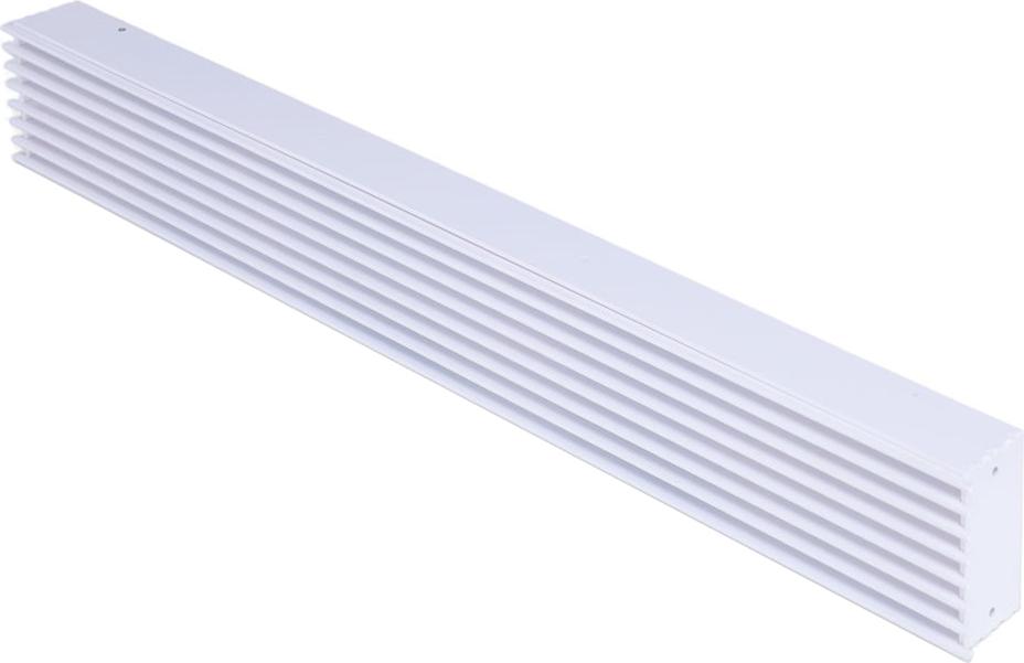 Subtiel Luftgitter Open Air 11-SubSteel, 800 x 100 mm, weiß