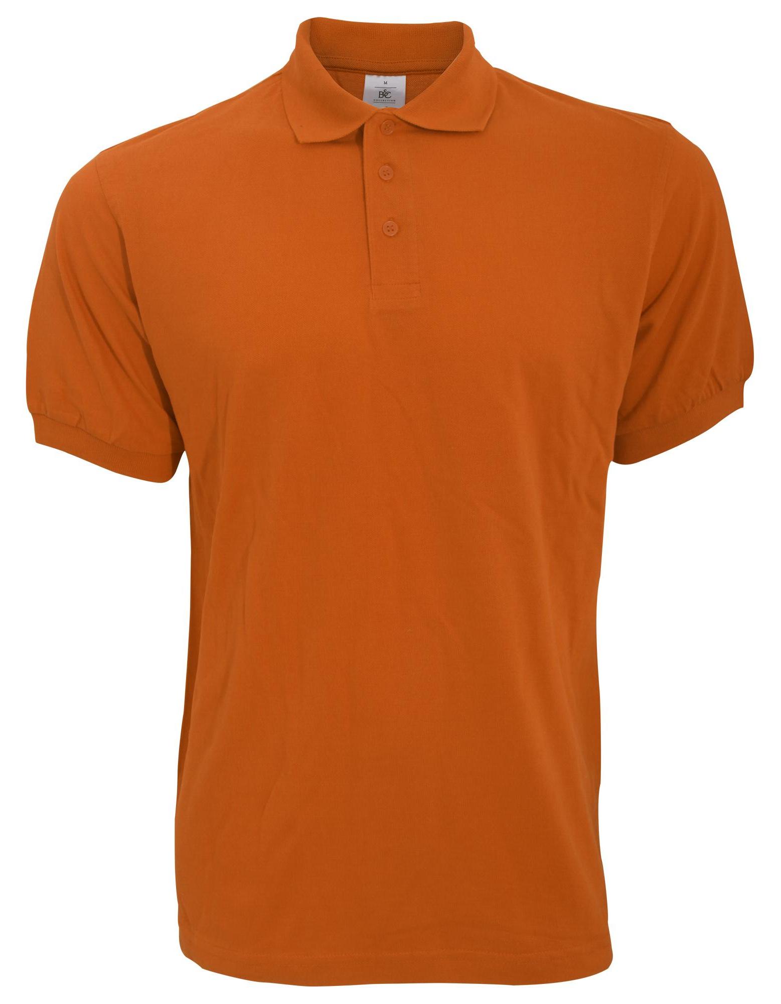 B&C Herren Polo-Shirt Safran Kurzarm FK111 (S) (Kürbisfarben) UTFK111
