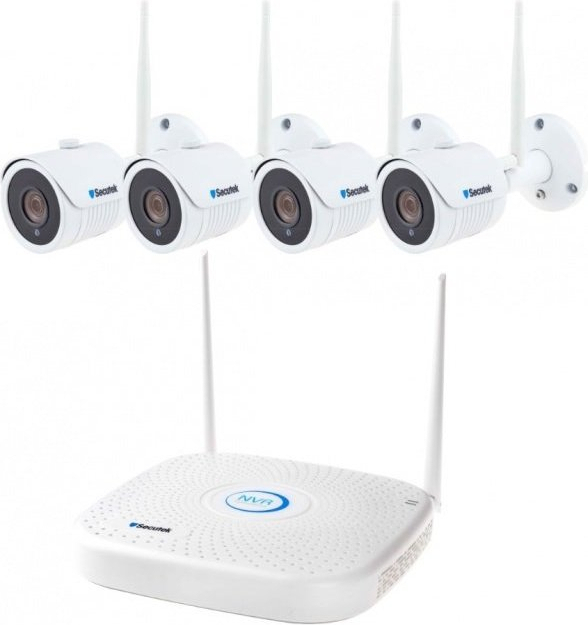 WiFi kamerový systém Secutek SLG-WIFI2108PGE4FE200 - 4x2Mpix kamera, NVR
