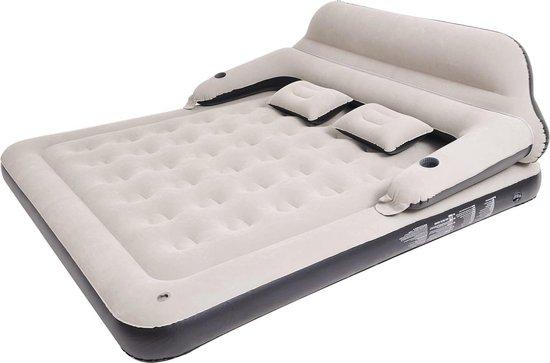 Famanu Luftbett Queen Size mit Kissen und Rückenlehne - Ideal für Camping und Übernachtungen SHSHOP
