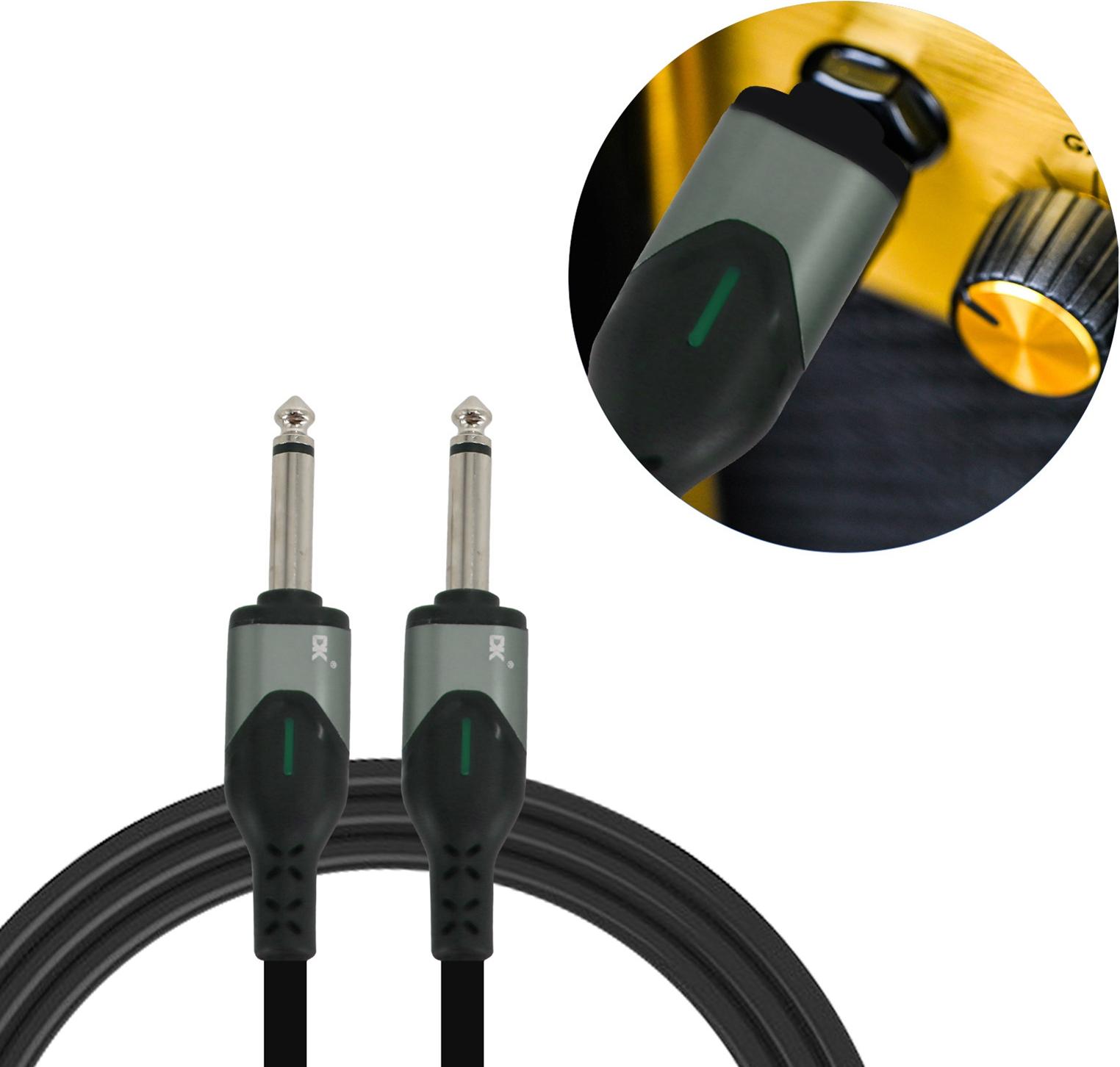 Cocosity Naroote Gitarrenkabel, Gitarren -Patch -Kabel DK Gitarrenanschluss Kabelinstrument Kabel Gitarre E Gitarrenbass (AC-03)