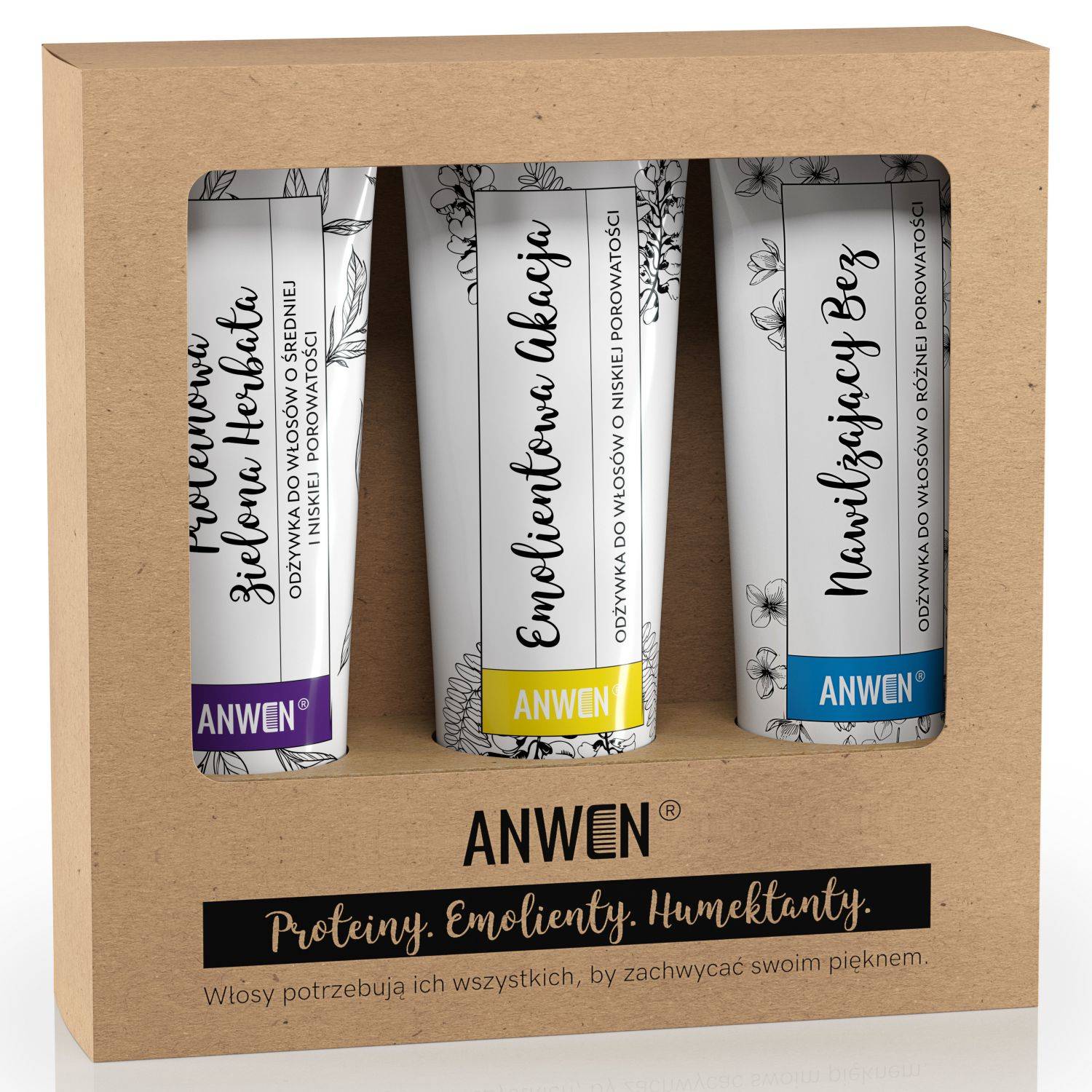 Anwen® ANWEN FÜR NIEDRIGE POROSITÄT - ein Set von Conditionern für das Haar