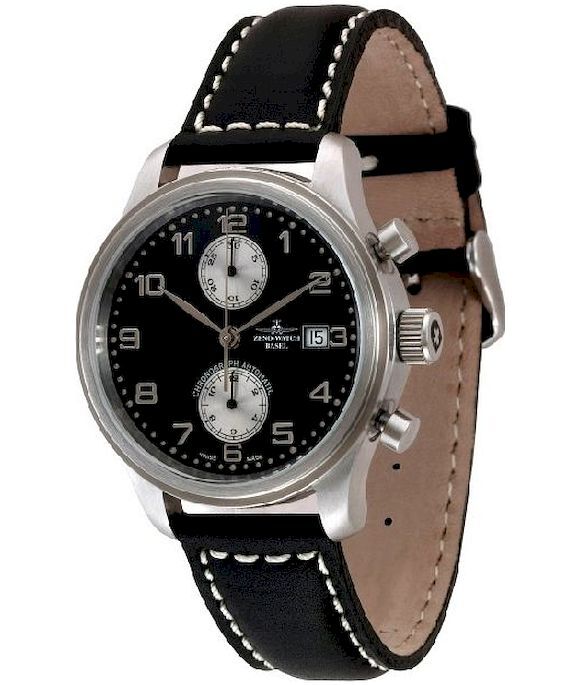 Zeno-Watch - Náramkové hodinky - Pánske - NC Retro Chrono Bicompax - 9557BVD-d1