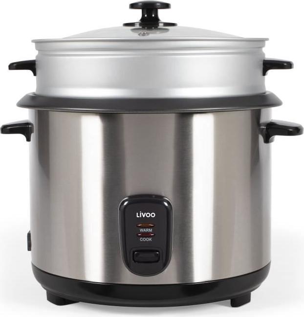 Reiskocher und Dampfgarer LIVOO DOC293, 1000W, 2.8L, Edelstahl, Warmhaltefunktion LIV1695167897948