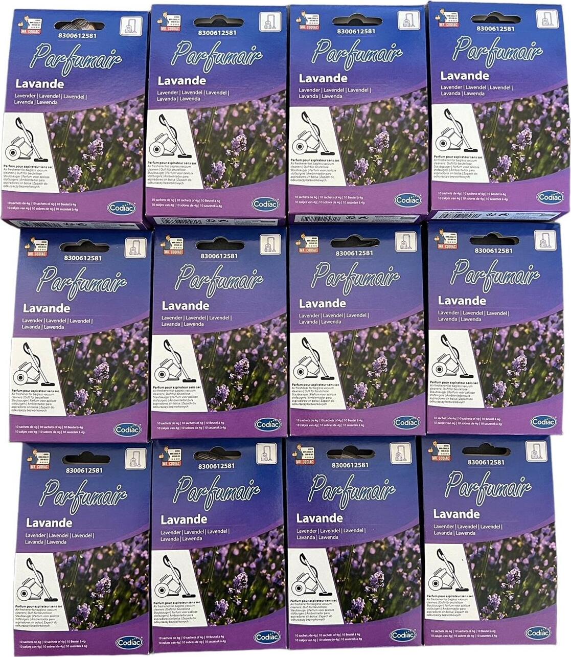 12x Codiac Parfumair Duftperlen Staubsaugerduft Lavendel 10x4 Gramm, Nr. 8300612581