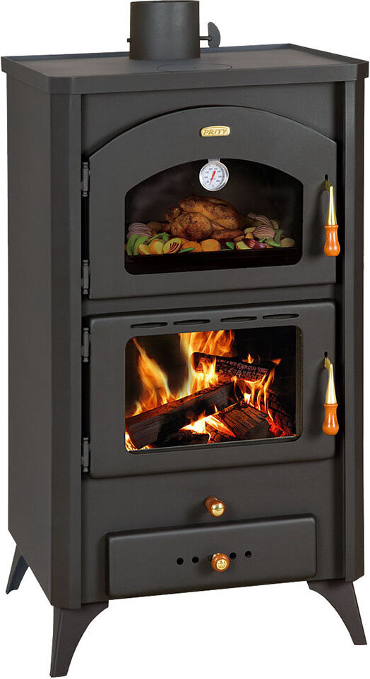 Krb s priestorom na pečenie Retro kachle na drevo a uhlie Prity FG R 14,2kw