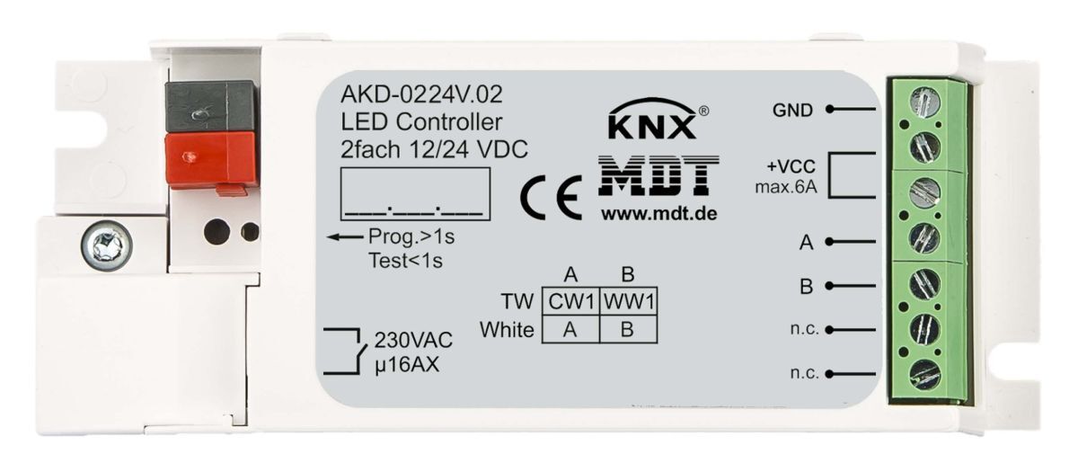 MDT LED Controller 2-Kanal für weisse Stripes