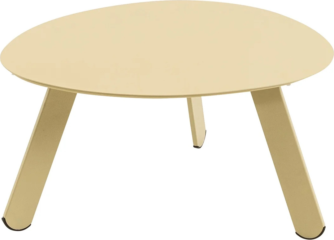 Lesli-living Lesli Living Indoor & Outdoor Beistelltisch "Tiki" oval beige 41055