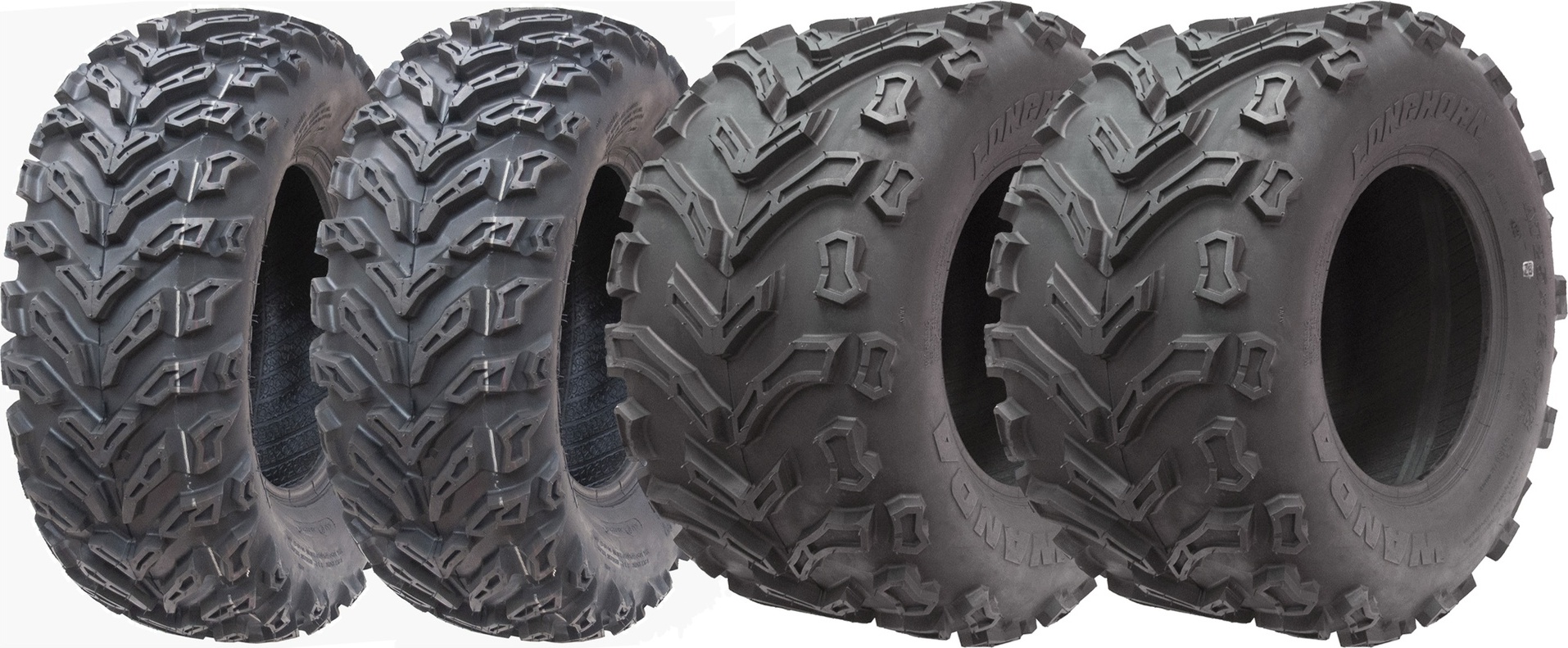 pneumatiky 25x8.00-12 &amp; 25x12.50-12 Quad ATV 6ply Wanda Over Sized (sada 2 &amp; 2)