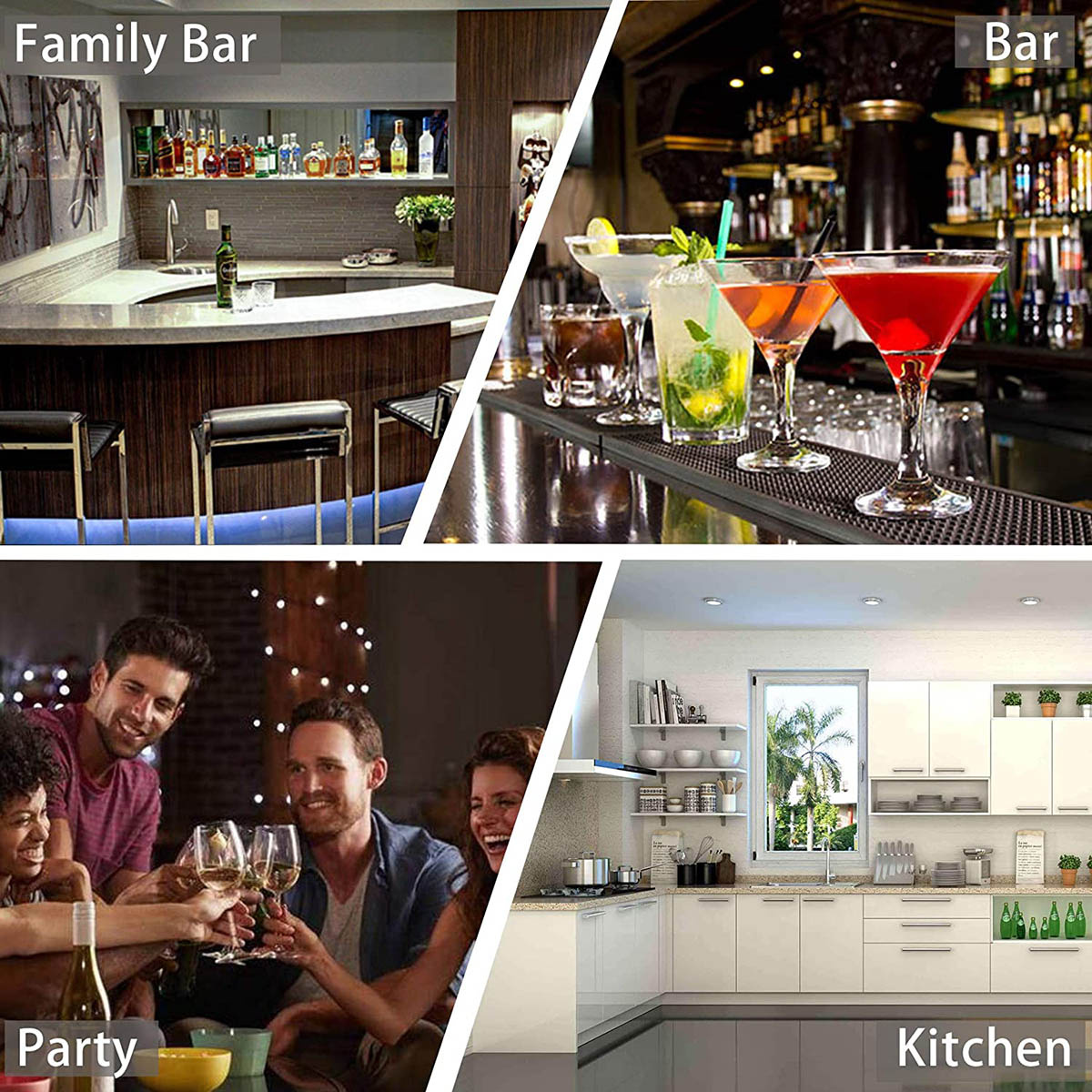 Faizee Home Cocktail-Set, Cocktail-Shaker, Shaker-Set, 7-tlg Silber Edelstahl gebürstet Bar Cocktail-Shaker Set Barkeeper Kit Bar Zubehör NEW-753