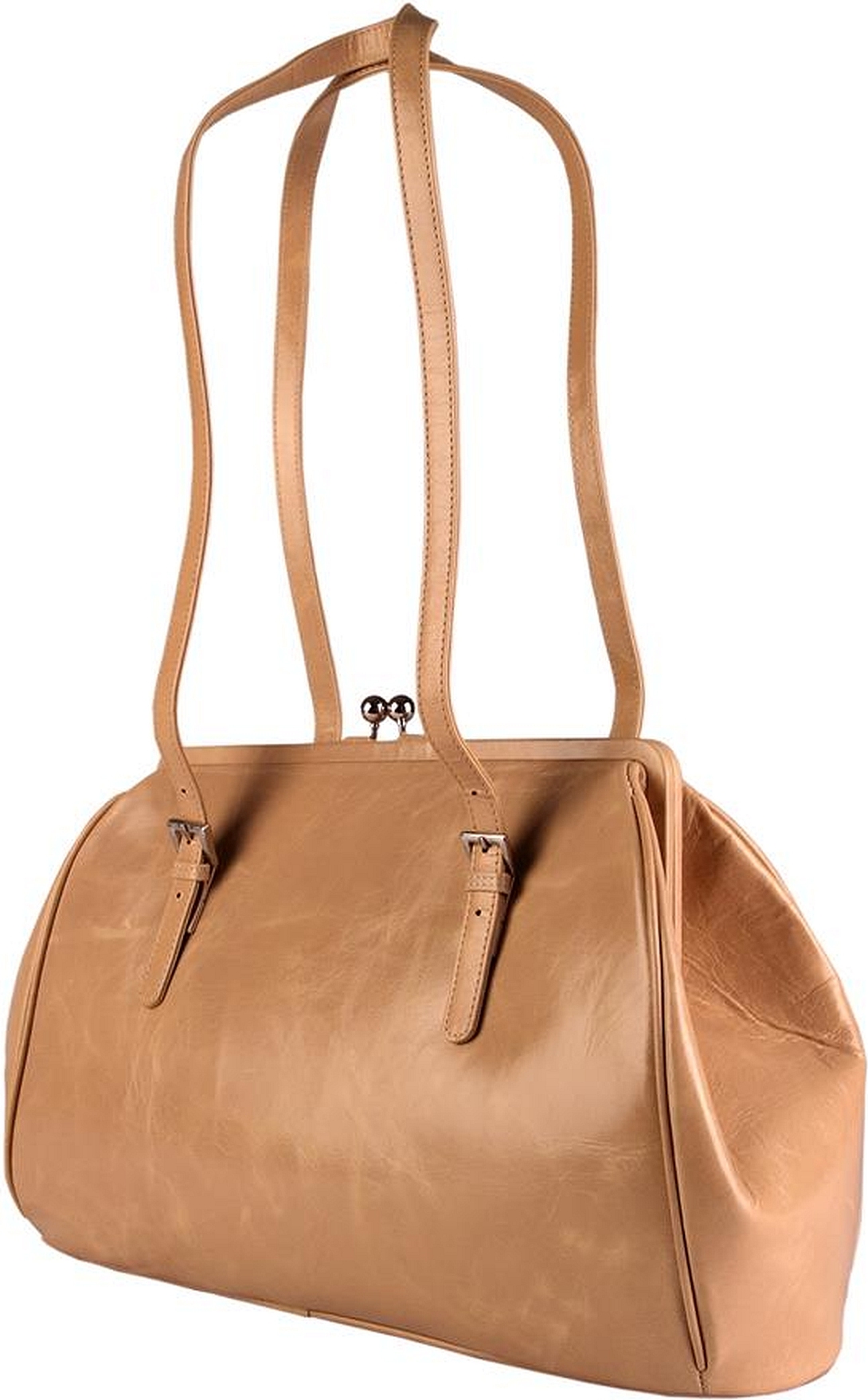 Handtasche Bianca beige echt Leder