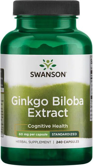 Sonstige Ginkgo Biloba Extrakt 60 mg 240 Kapseln Swanson Health Products