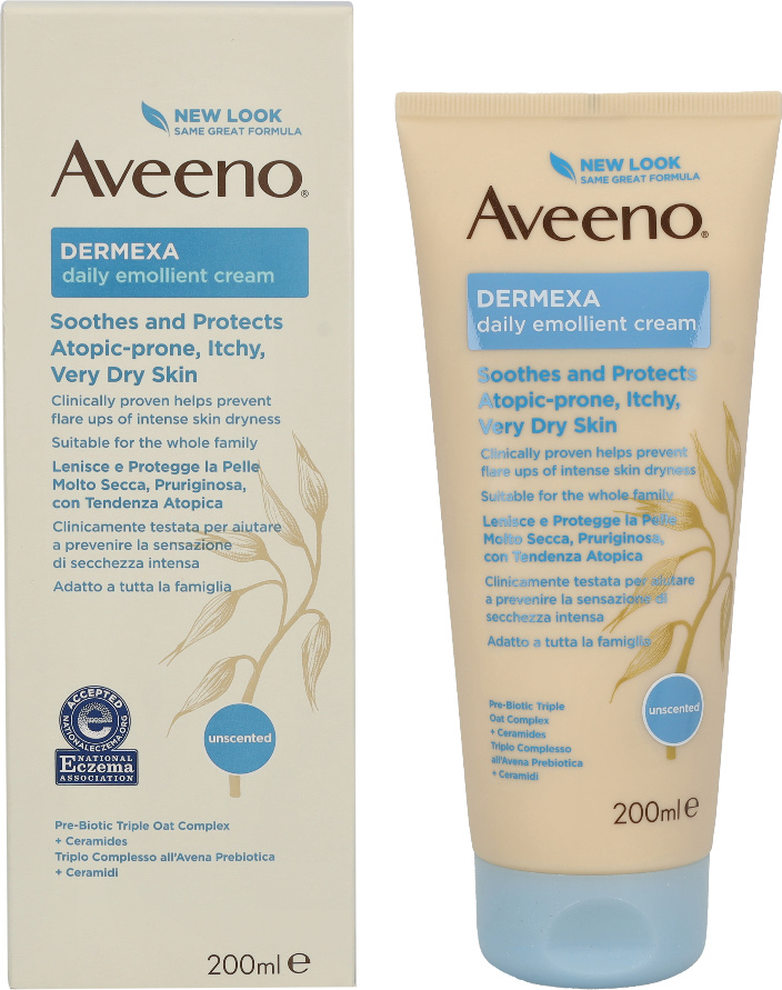 Aveeno - Dermexa Daily Emollient Cream (dry and itchy skin) 200ml