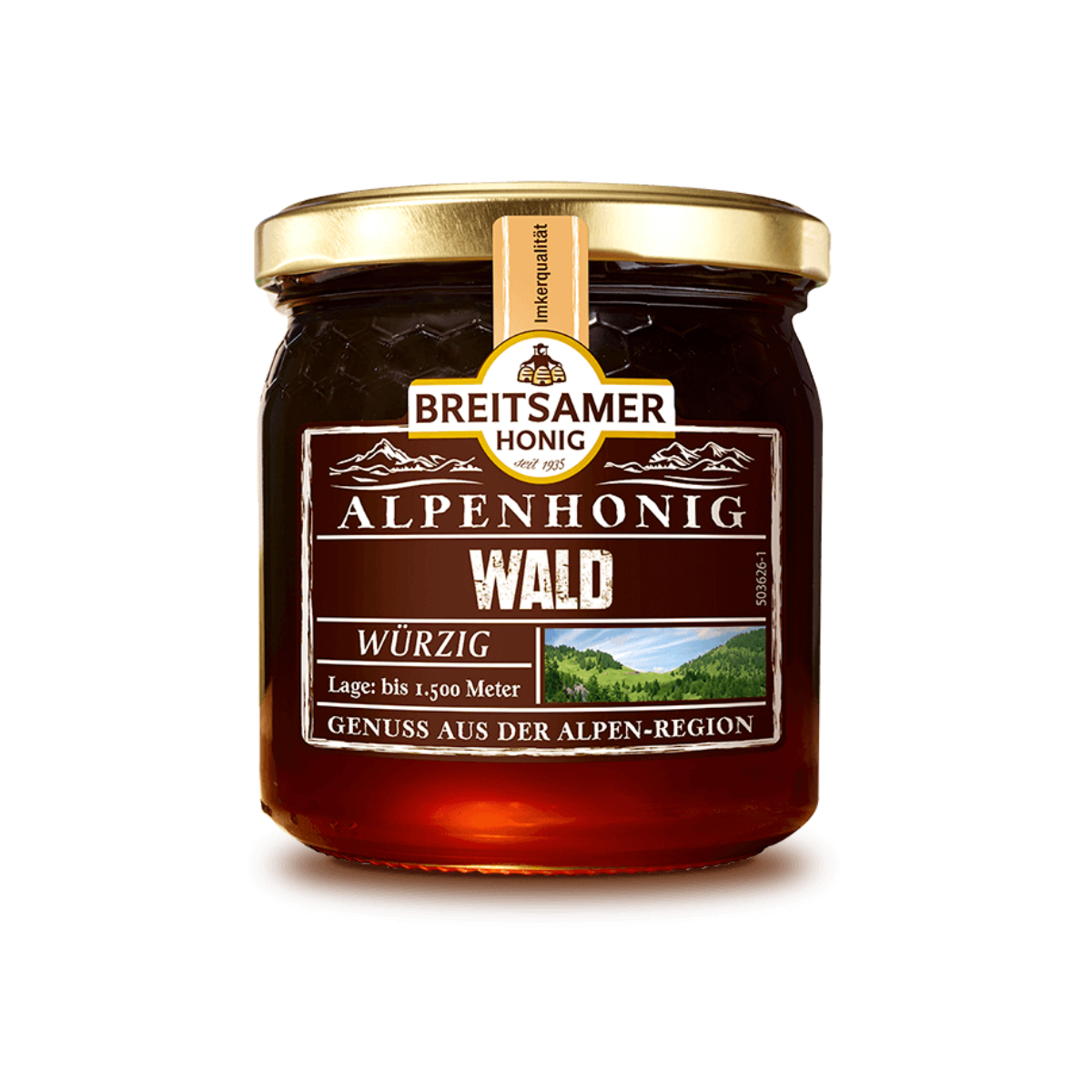 Breitsamer + Ulrich Breitsamer Alpenhonig Wald aromatisch würziger Honig flüssig 500g 46374
