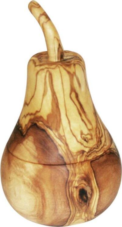 Tognana KeboLiv Birnendose/Utensiliendose aus Olivenholz, jede Dose ist EIN Unikat