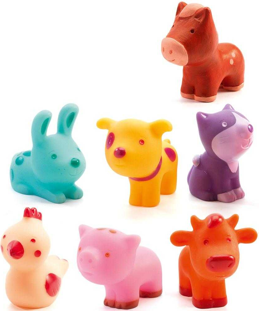 Djeco Silikontiere - Troopo-Farm - Rollenspielset