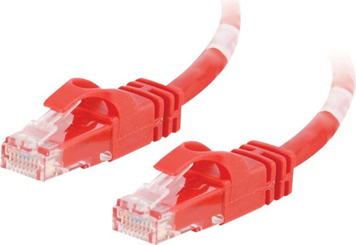 C2G Cat6 Snagless CrossOver UTP Patch Cable Red 3m, 3 m, Cat6, RJ-45, RJ-45, Rot 83560