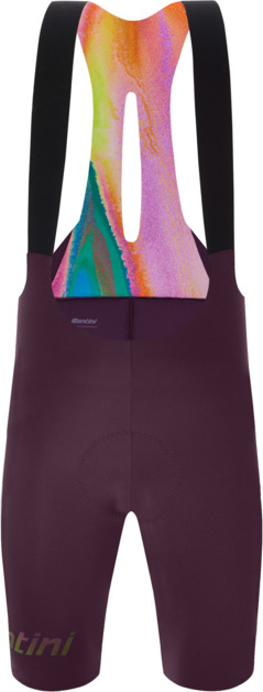 Shorts mit Hosenträgern SANTINI Unico Edge Rot - M