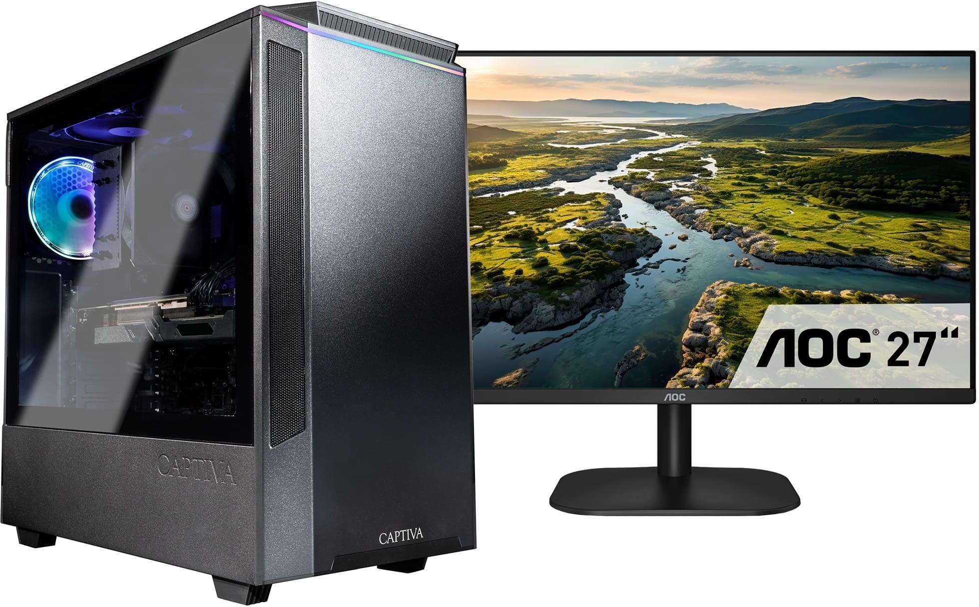 Captiva Business PC Bundle R74-999|R5 5600G|16GB DDR4|Radeon|1 TB|27