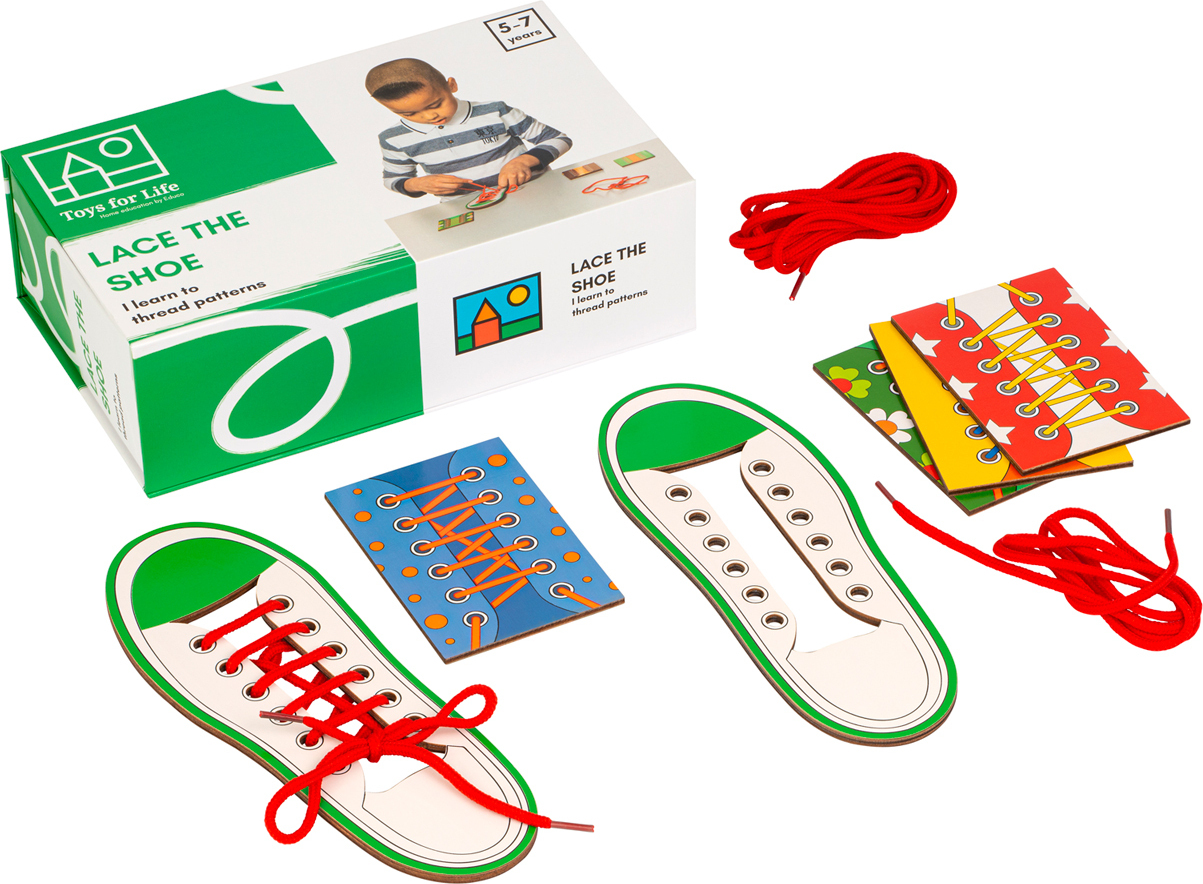 Schuhe binden - Toys for Life in Magnetbox