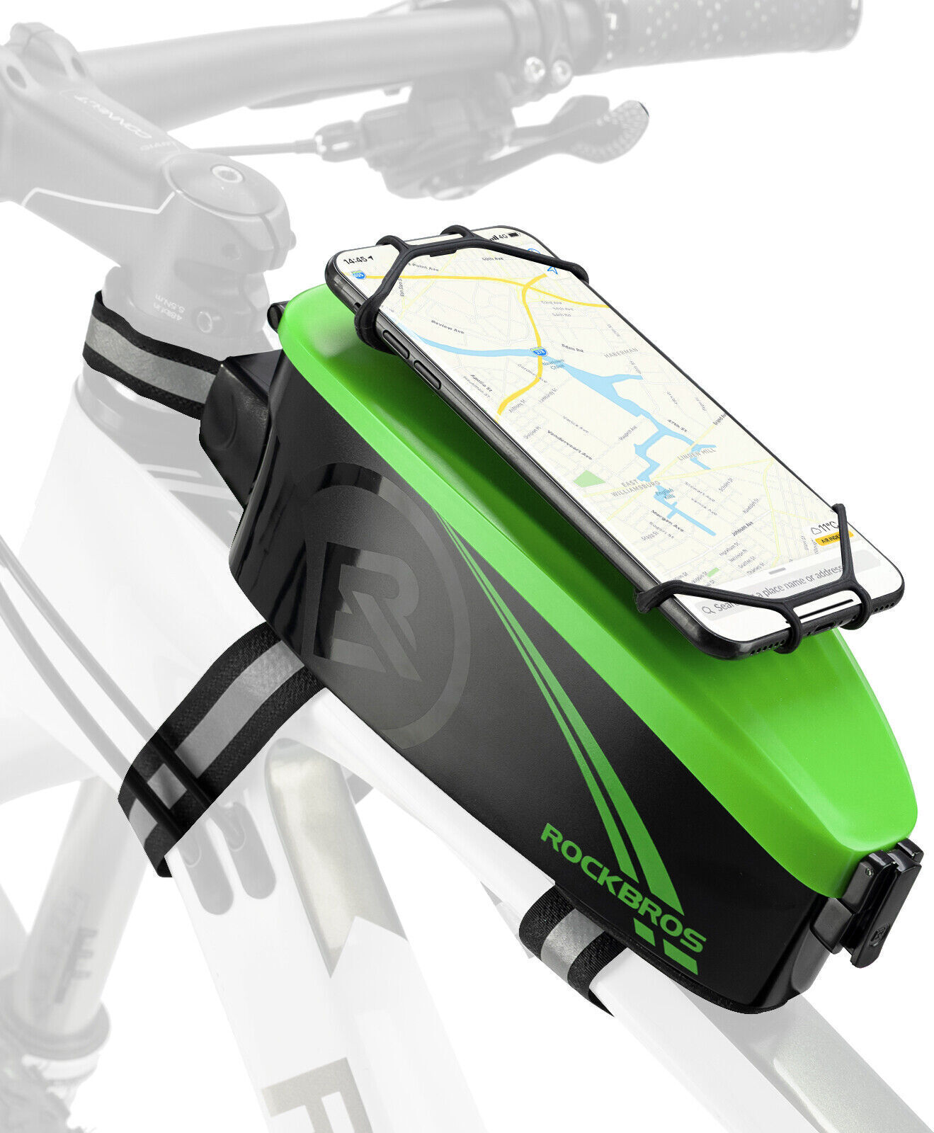 ROCKBROS Fahrradtasche Rahmentasche mit Handyhalterung Telefonhalterung Radsport 4-6