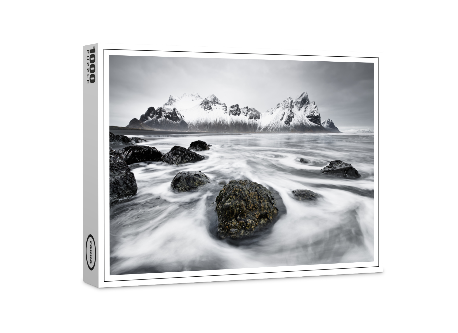 raxxa Premium-Puzzle "Wilde Brandung vor einer Bergkette", 1000 Teile 1-14270-6892-218