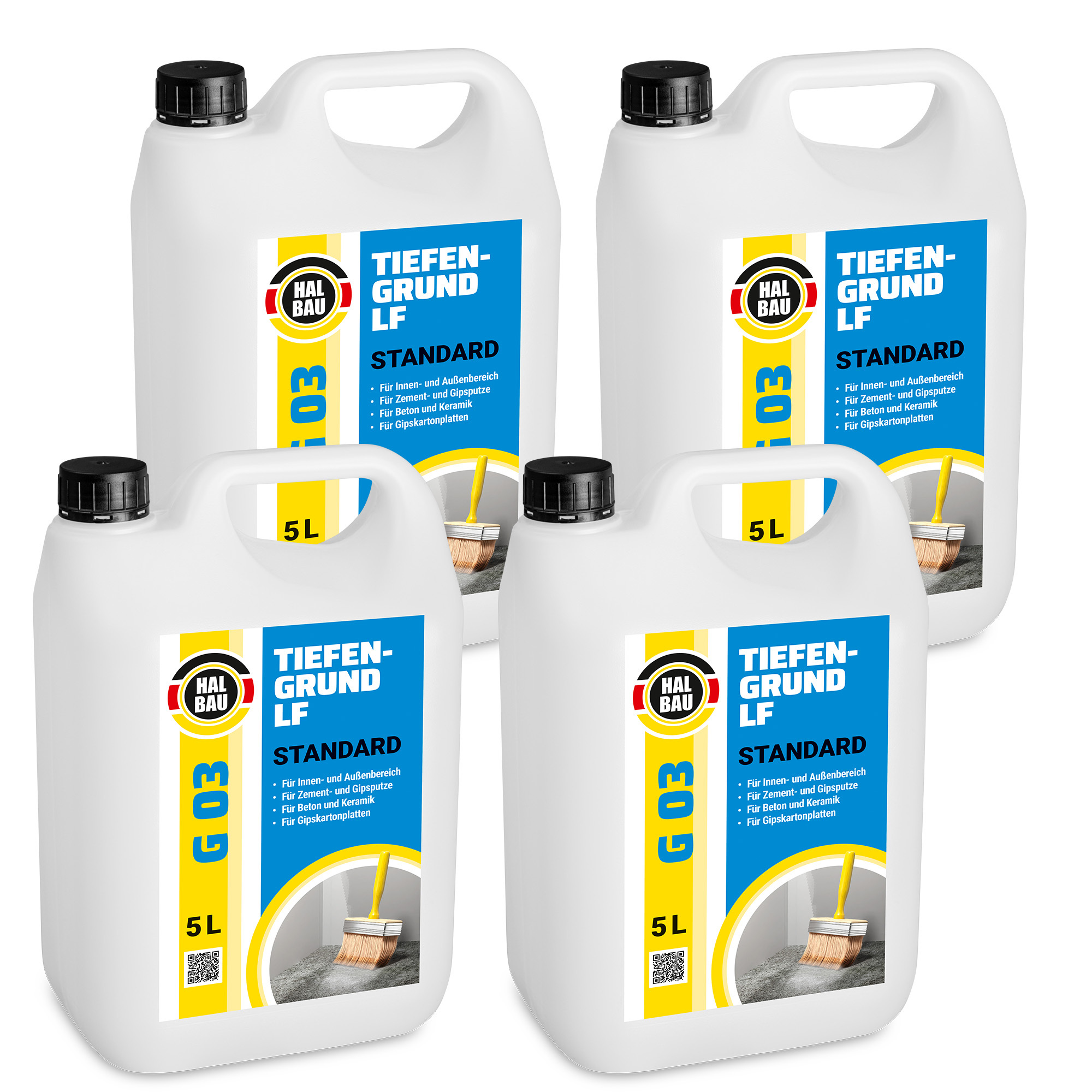 Hangato GmbH Tiefengrund Standard 20L Grundierung Haftgrund Wand Boden Innen Außen HB G03 HB_G03_20