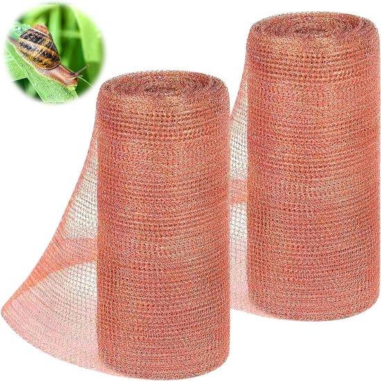 Famanu Kupferdrahtgewebe - 2 Stück 6M*12,7CM - Feines Netz - Gartennetz - Edelstahl Anti-Schneckenhecke - Insektenbekämpfung - Haus und Garten - Nager SHSHOP