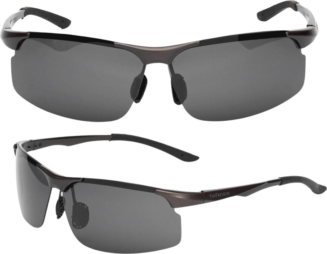 Camerazar J&W herren sport polarisierte sport-sonnenbrille für herren Bizi schwarz gläser 652626