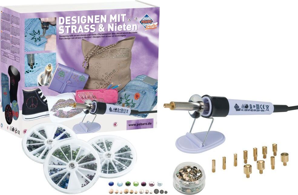 SELVA Bastelset mit Strass und Nieten