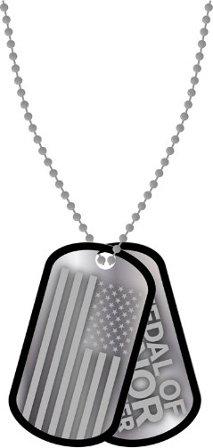 Bioworld Merchandising MOH: Warfighter - Flag And Logo Dog Tags JE0HOXMOH