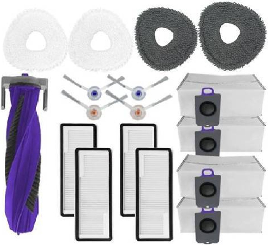 Kit Ricambi Completo Per Narwal Freo X10 Pro – 2 Filtri, 3 Panni, 4 Sacchetti Polvere E 4 Spazzole Laterali