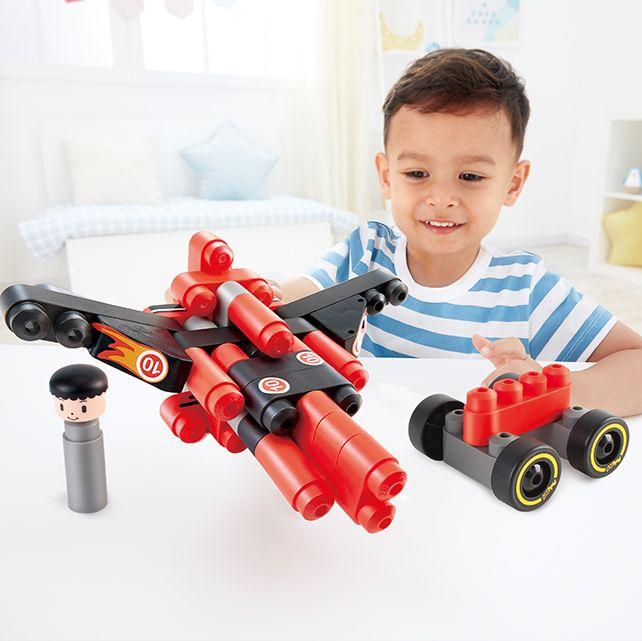 PolyM Rennwagen Bausteine Set 31-teilig Spielzeug 6,69