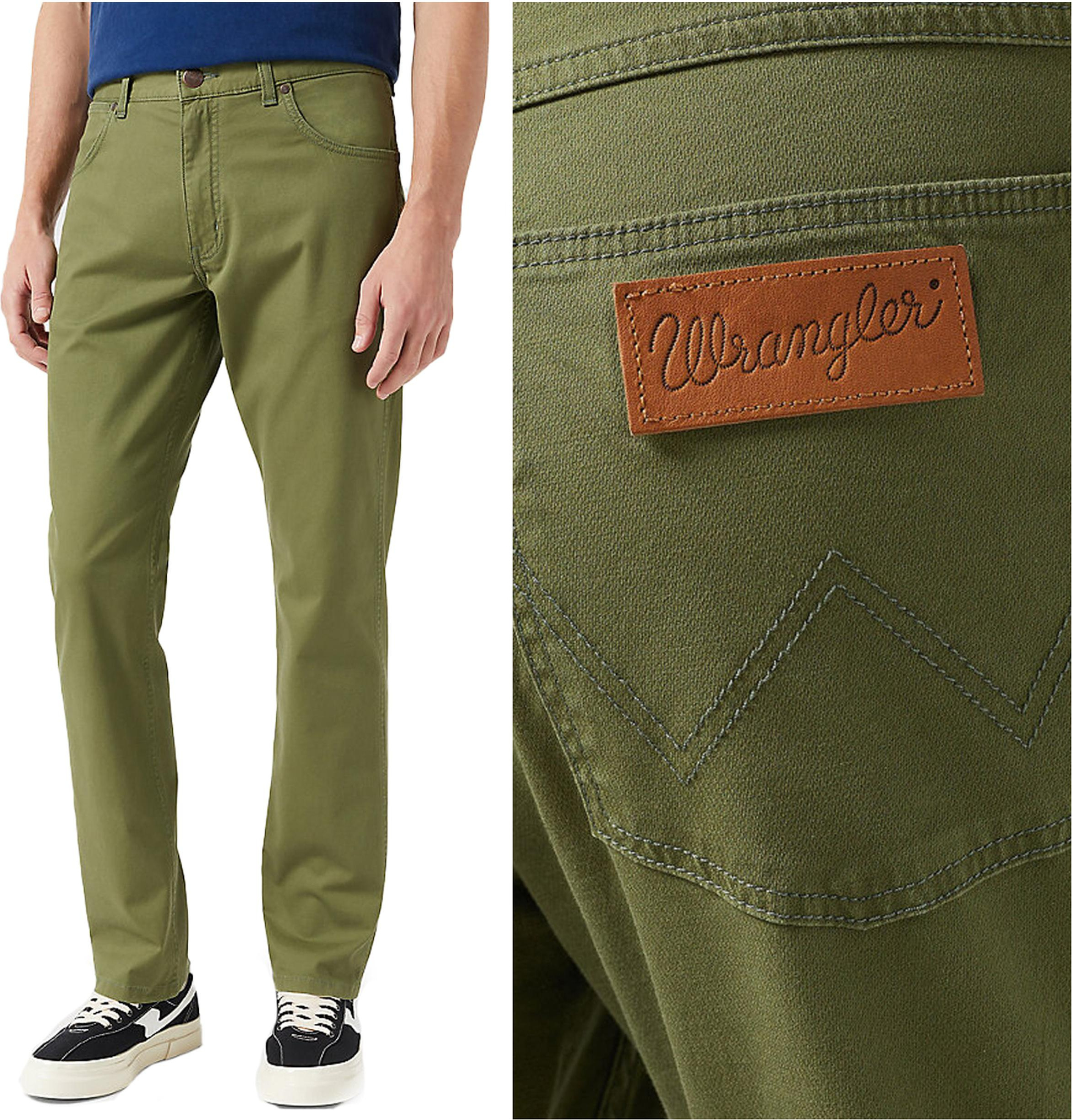 Wrangler Greensboro Herrenmaterial Material Olive W112350800 W30 L32