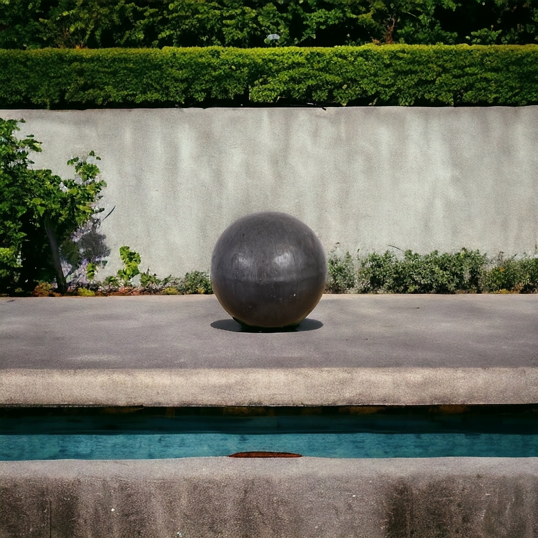 Teramico Gartenkugel Rosenkugel Keramik 12cm Anthrazit glasiert balls_12_ant