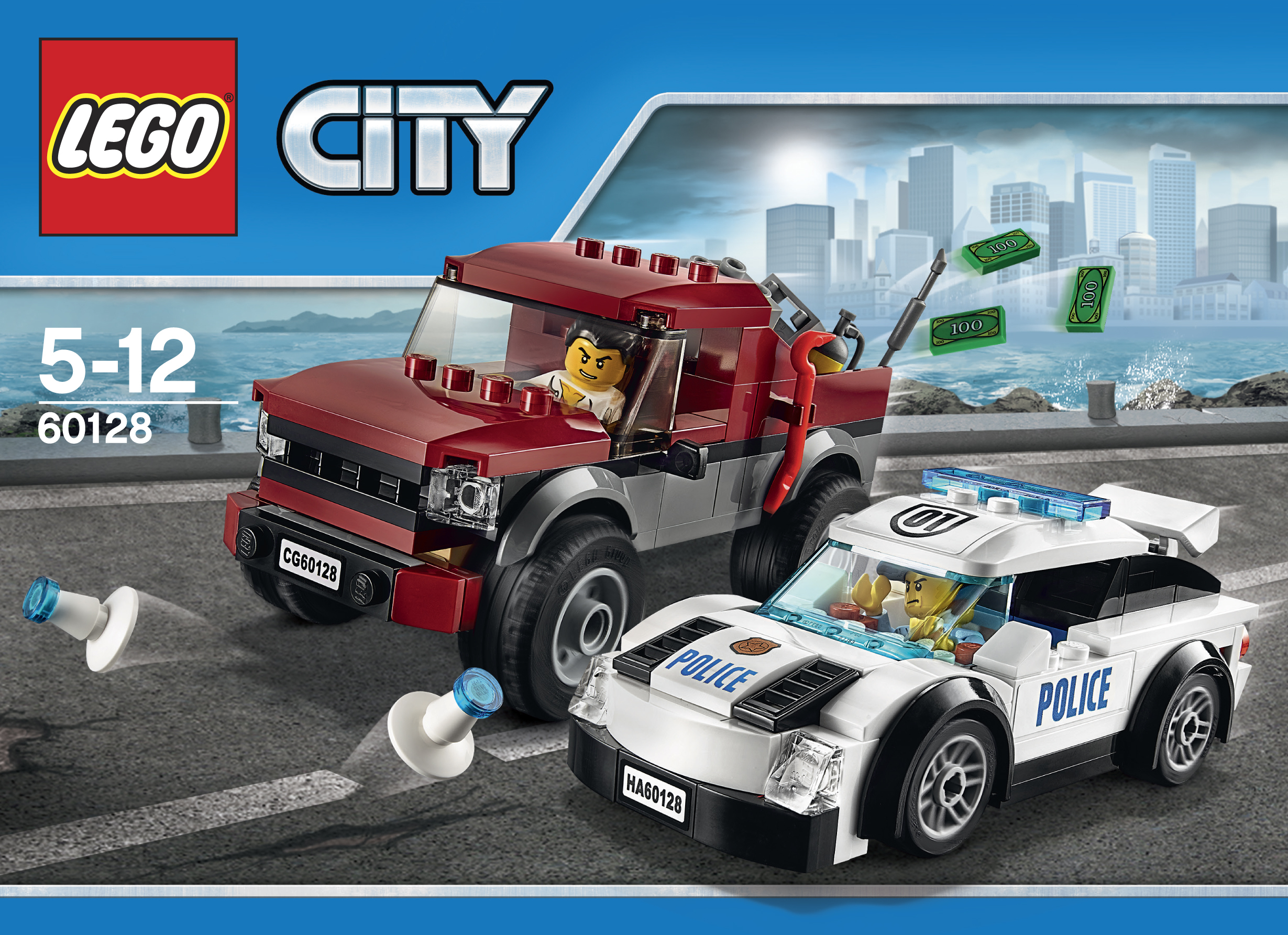 LEGO City Police Pursuit, Stavebnica, 5 rok / roky, 184 kusov